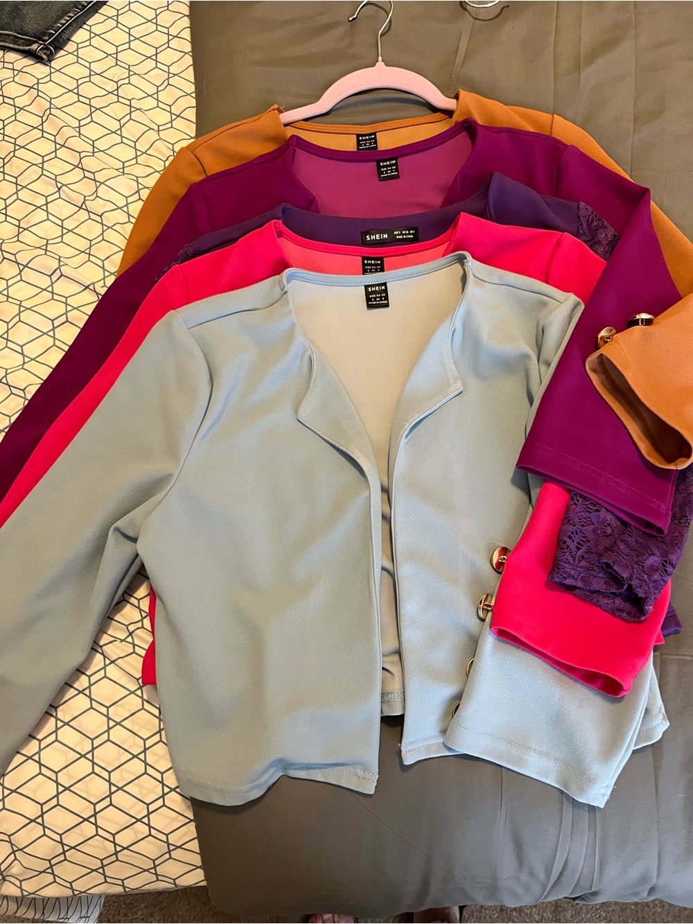 SHEIN Light Blue Open-Front Knit Cardigan (5 for $20